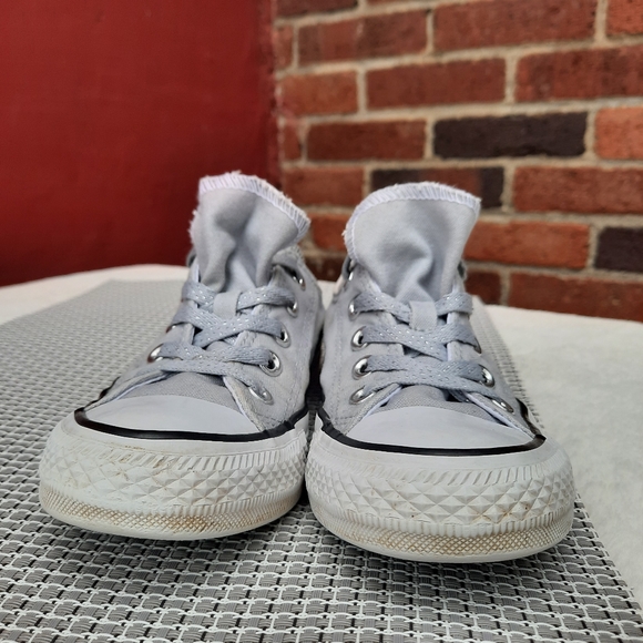 Converse Chuck Taylor All Star Low Top Sneaker Sparkle Double Tongue Gift - Picture 6 of 12